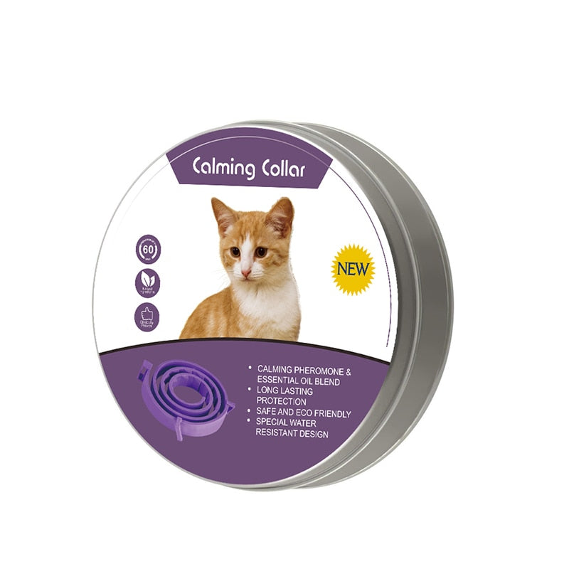 Pet calm collar Soothing collar for cats and dogs Emotion and mood control Adjustable waterproof necklace Cat and dog relaxation accessories Pet anxiety relief Serene pet accessories Calming pet collar Stress-free pets Tranquil pet mood control
