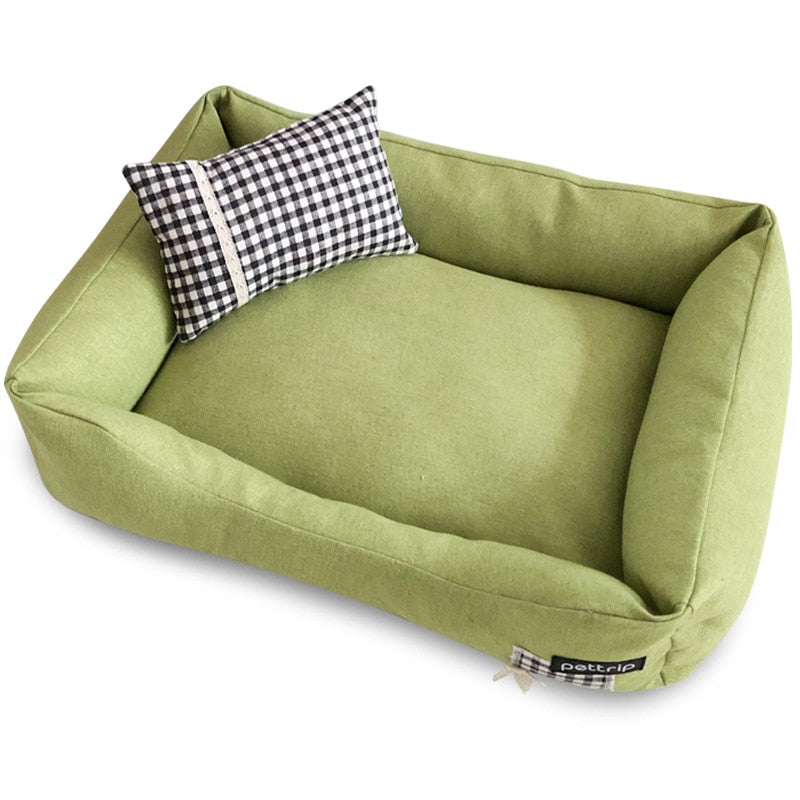 Pet dog bed sofa Elegant dog cat kennel Pet cushion mat Big dog bed Lounge sofa for pets Cozy pet furniture Luxury pet bed Easy-care pet accessories Durable pet furniture Small to medium dogs and cats