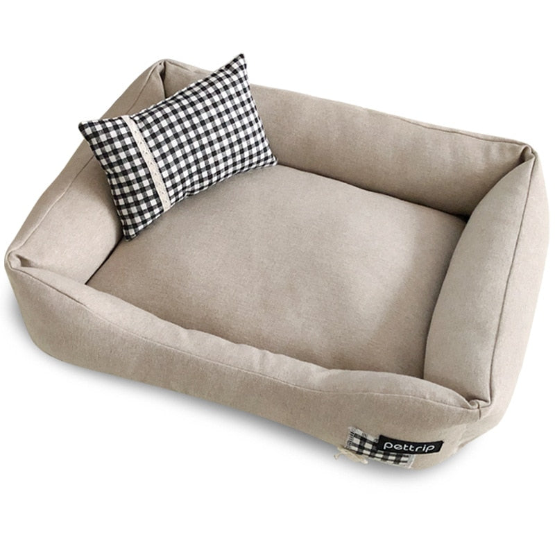 Pet dog bed sofa Elegant dog cat kennel Pet cushion mat Big dog bed Lounge sofa for pets Cozy pet furniture Luxury pet bed Easy-care pet accessories Durable pet furniture Small to medium dogs and cats