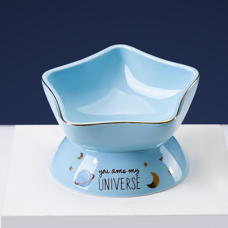 Galaxy Cat Ceramic Bowl