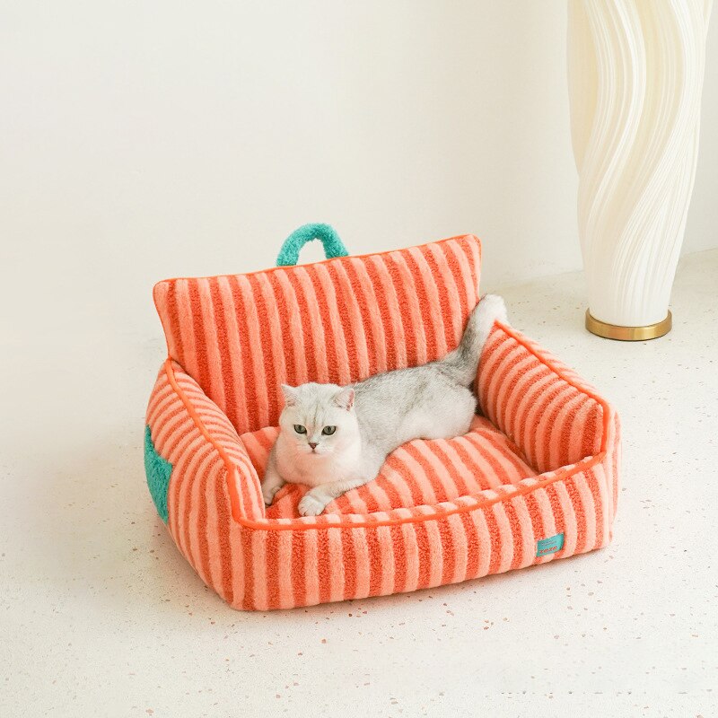 Cat Warm Mats Super Soft Small Dogs Winter Warm Sofa Beds Thicken Pet Fleece Nest Puppy Kitten Washable Sofa
