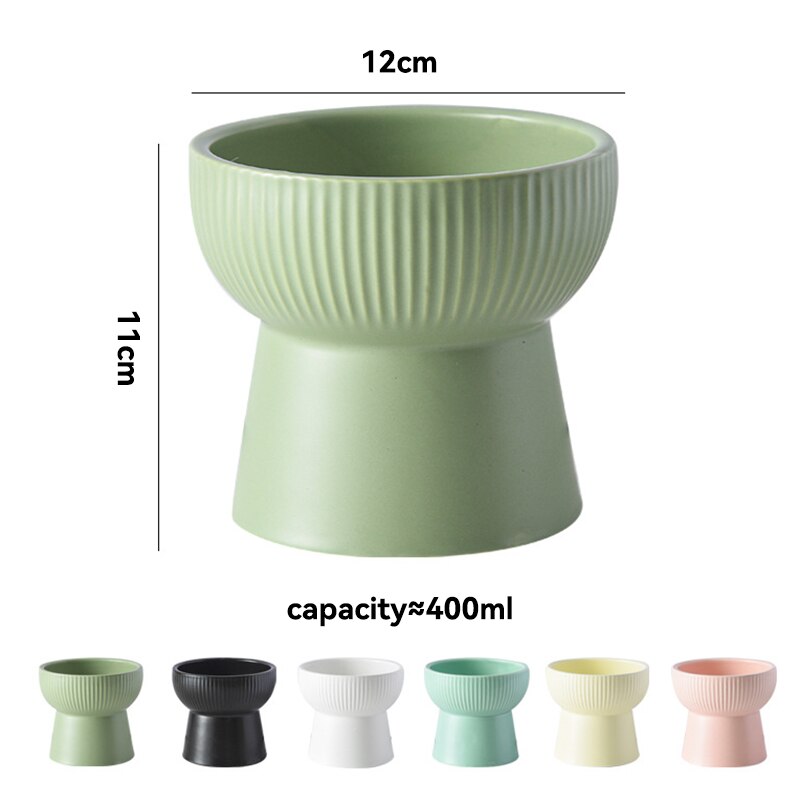 Nordic pet food bowl Elevated pet feeder Ceramic cat bowl Small dog water bowl Pet feeding supplies Stylish cat accessories Puppy dining bowl Elevated cat feeder Nordic pet products Ceramic pet dish