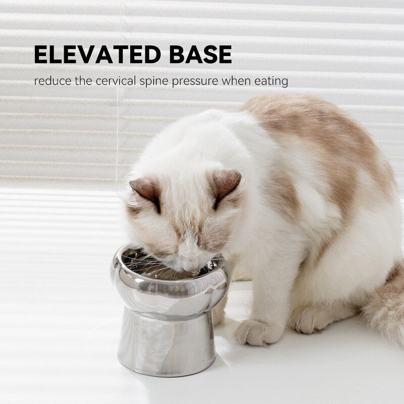Electroplating Ceramic Pet Feeder Stylish pet dining solution Ceramic pet bowl Elevated pet feeder Quality pet accessories Glamorous pet products Easy-to-clean pet bowl Healthy pet feeding Elegant pet dish Home decor pet accessories