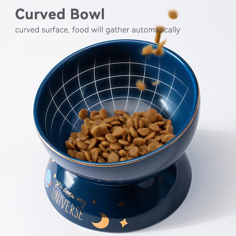Galaxy Cat Ceramic Bowl