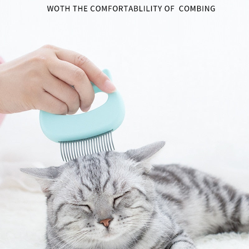 Pet Dog Cat Combs Hair Remover Brush Pet Grooming Tools Dog Massage Comb Brush Cute Handle Remove Loose Hairs Pet Cat Supplies