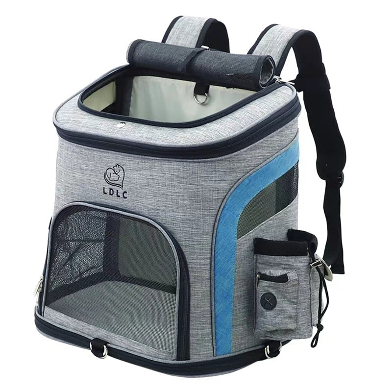 Travel bag pet backpack Portable pet carrier Collapsible pet backpack Breathable pet carrier Medium cat dog backpack Travel with pets Pet sports backpack Outdoor pet adventure Cat toy carrier Bond with your pet
