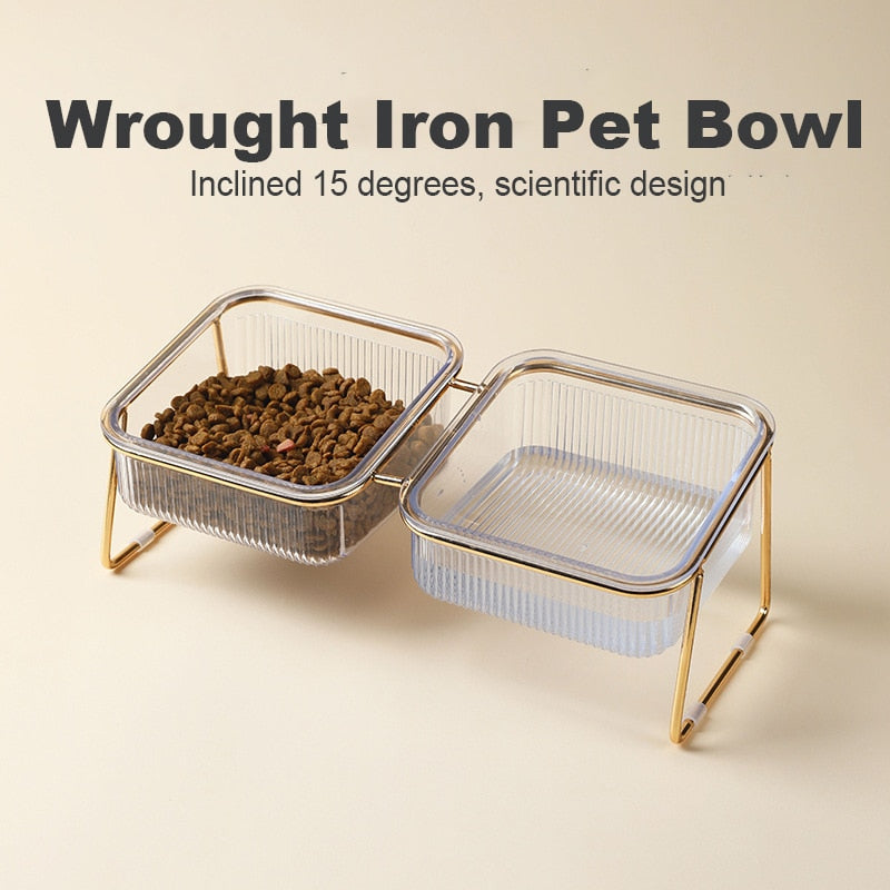 Non-slip pet bowls Double cat bowl Dog feeder with cervical protection Stable pet feeding bowls Elevated pet food and water bowls Healthy pet dining Sturdy ABS pet bowls Easy-to-clean pet bowls Hygienic pet feeding Double bowl for cats and dogs