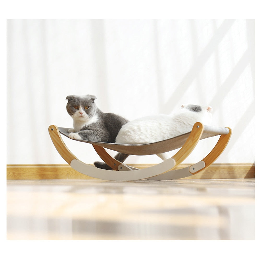 Wooden Pet Lounger Bed Stylish Pet Furniture Durable Pet Bed Easy-to-Clean Pet Accessories Eco-Friendly Pet Products Thoughtful Pet Gifts Comfortable Pet Lounger Versatile Pet Bed Cat and Dog Lounger Pamper Your Pet in Style