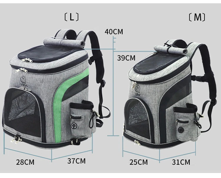 Travel bag pet backpack Portable pet carrier Collapsible pet backpack Breathable pet carrier Medium cat dog backpack Travel with pets Pet sports backpack Outdoor pet adventure Cat toy carrier Bond with your pet