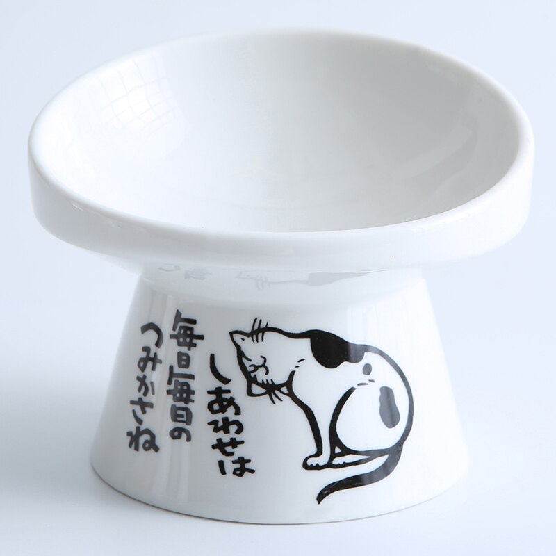 Japanese Style Bone China Pet Feeder