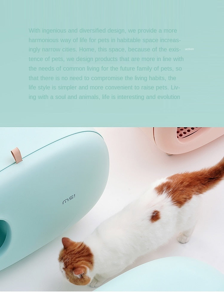 Macaron Color Large Cat Toilet Trainer Creative Mochi Pet Cat Litter Box Cat Litter Mat Fully Enclosed Cat Feces Basin Cat Toilet Pet Supplies