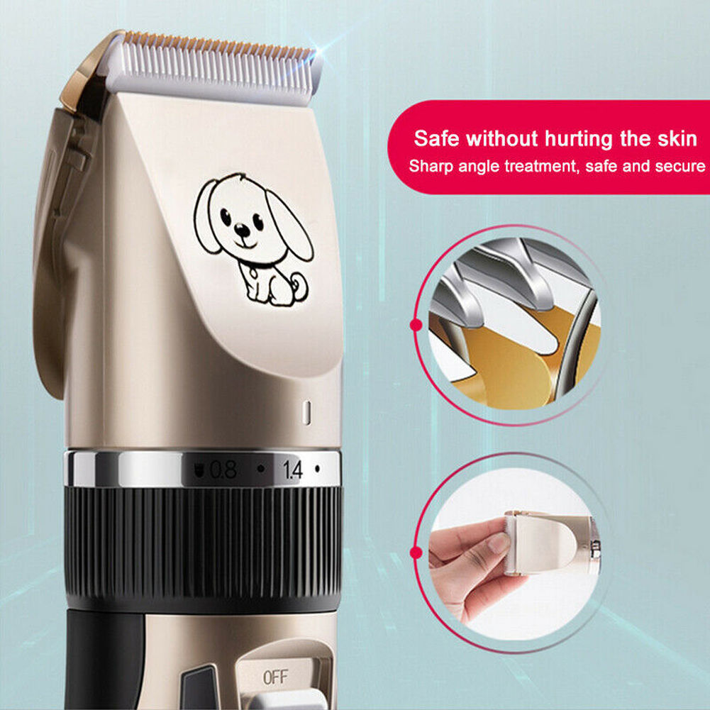 Electrical Pet Hair Trimmer Rechargeable Low-noise Pet Dog Cat Hair Clippers Kit Cat Cutter Machine Grooming Shaver Scissor