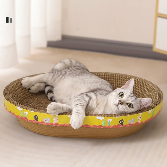 Cat scratcher board Furniture protection for cats Stylish cat accessory Durable cat scratcher Compact pet products Easy-to-use cat furniture Cat entertainment center Cat-friendly home decor Pet exercise solutions Premium cat scratching board