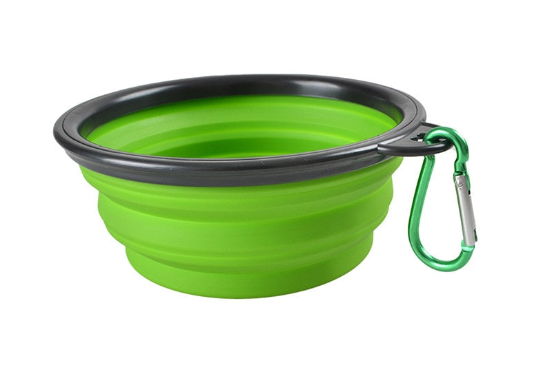 Collapsible Dog Pet Folding Silicone Bowl Outdoor Travel Portable Puppy Food Container Feeder Dish Bowl