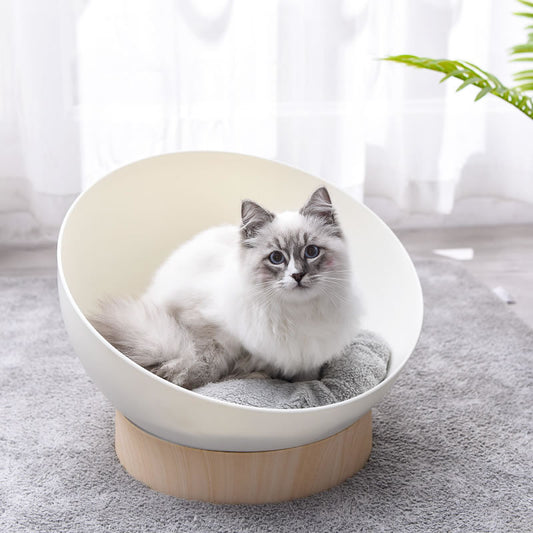 Half Moon Pet Bed Crescent-Shaped Pet Bed Stylish Pet Bed Durable Dog Bed Easy-to-Clean Pet Bed Hypoallergenic Cat Bed Elegant Pet Furniture Plush Pet Bed Comfortable Dog Sleep Quality Pet Bed